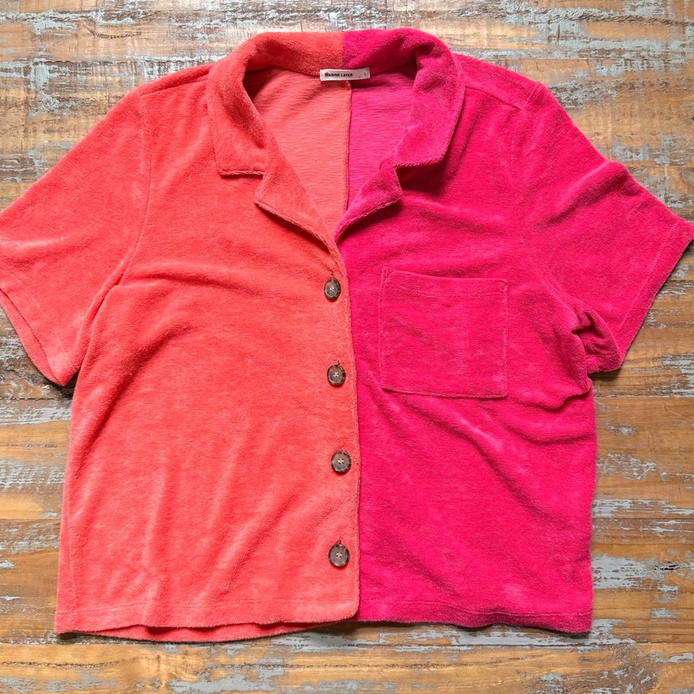 Marine Layer Terry out Resort shirt
